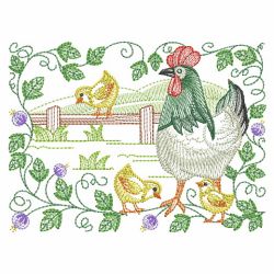 Chickens 4 09(Lg) machine embroidery designs