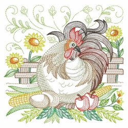 Chickens 4 10(Lg) machine embroidery designs