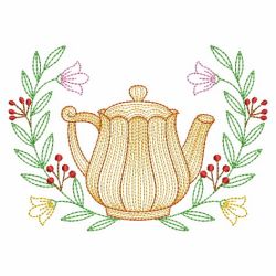 Vintage Teapot 08(Md) machine embroidery designs