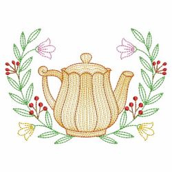 Vintage Teapot 08(Md) machine embroidery designs