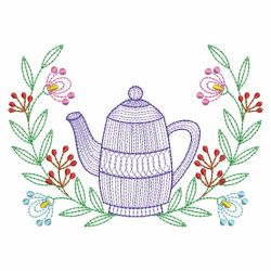 Vintage Teapot 09(Md) machine embroidery designs