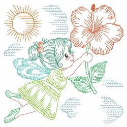 Vintage Flower Fairy 04(Md) machine embroidery designs