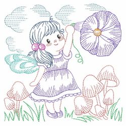 Vintage Flower Fairy 05(Md) machine embroidery designs