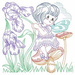Vintage Flower Fairy 08(Md) machine embroidery designs