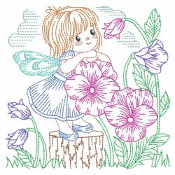 Vintage Flower Fairy 09(Md) machine embroidery designs