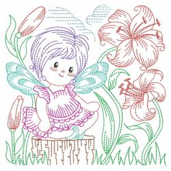 Vintage Flower Fairy 10(Md) machine embroidery designs