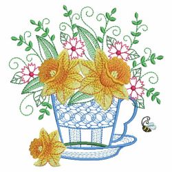 Teacup In Bloom 5 02(Lg) machine embroidery designs