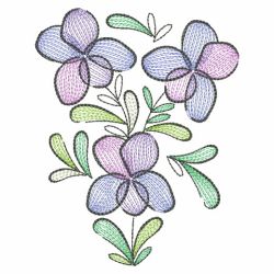 Doodle Flowers 4 12(Sm) machine embroidery designs