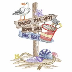 Beach Time 4 07(Md) machine embroidery designs