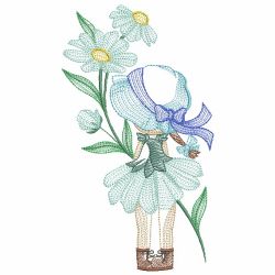 Flower Sunbonnet Sue 05(Lg) machine embroidery designs