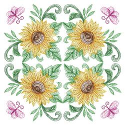Blooming Floral Quilt 2(Sm) machine embroidery designs