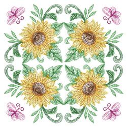 Blooming Floral Quilt 2(Lg) machine embroidery designs