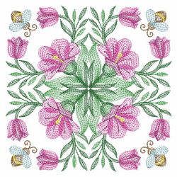 Blooming Floral Quilt 2 02(Md) machine embroidery designs