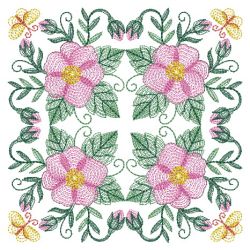 Blooming Floral Quilt 2 07(Lg) machine embroidery designs