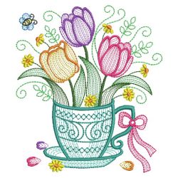 Teacup In Bloom 6 02(Md) machine embroidery designs