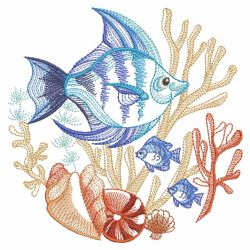 Underwater Scene 03(Md) machine embroidery designs