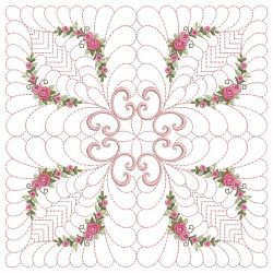 Trapunto Rose Quilt Block 8 02(Md)