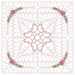 Trapunto Rose Quilt Block 8 03(Md) machine embroidery designs