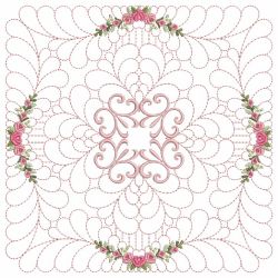 Trapunto Rose Quilt Block 8 08(Lg)