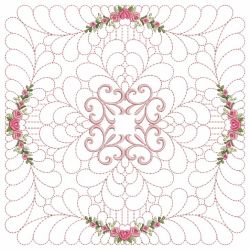 Trapunto Rose Quilt Block 8 08(Lg)