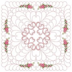 Trapunto Rose Quilt Block 8 09(Lg)