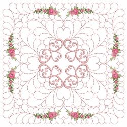 Trapunto Rose Quilt Block 8 09(Md)