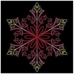 Calligraphic Snowflakes 02(Md) machine embroidery designs