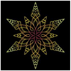 Calligraphic Snowflakes 04(Md) machine embroidery designs