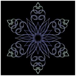 Calligraphic Snowflakes 05(Md) machine embroidery designs