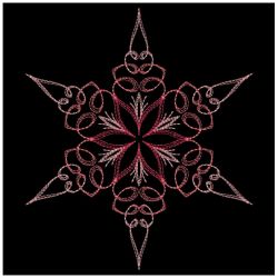 Calligraphic Snowflakes 07(Md) machine embroidery designs