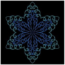 Calligraphic Snowflakes 08(Md) machine embroidery designs