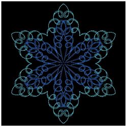 Calligraphic Snowflakes 08(Lg) machine embroidery designs