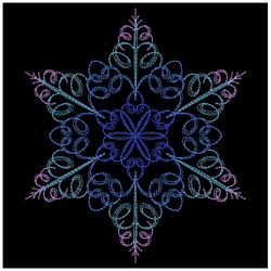 Calligraphic Snowflakes 09(Md) machine embroidery designs