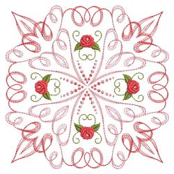 Calligraphic Rose Quilt 02(Md) machine embroidery designs