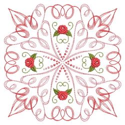 Calligraphic Rose Quilt 02(Md) machine embroidery designs