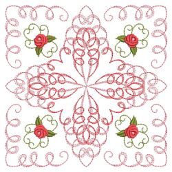 Calligraphic Rose Quilt 05(Md)