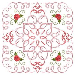 Calligraphic Rose Quilt 08(Sm)