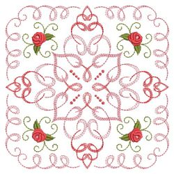 Calligraphic Rose Quilt 08(Lg) machine embroidery designs