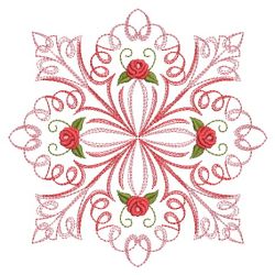 Calligraphic Rose Quilt 09(Lg) machine embroidery designs