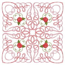 Calligraphic Rose Quilt 10(Md) machine embroidery designs