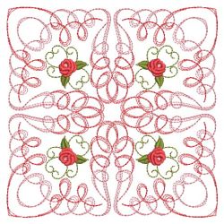 Calligraphic Rose Quilt 10(Sm) machine embroidery designs