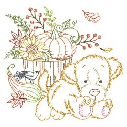 Vintage Happy Fall 09(Lg) machine embroidery designs