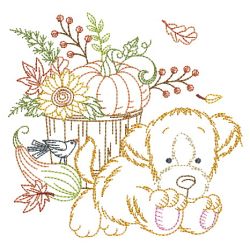 Vintage Happy Fall 09(Md) machine embroidery designs