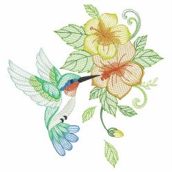 Elegant Hummingbirds 4(Lg) machine embroidery designs