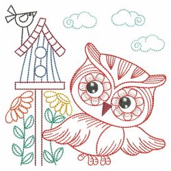 Vintage Owls 2 02(Lg) machine embroidery designs