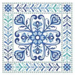 Delft Blue Quilt Block 2 01(Lg) machine embroidery designs