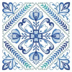 Delft Blue Quilt Block 2 02(Lg) machine embroidery designs