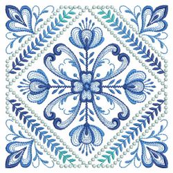 Delft Blue Quilt Block 2 02(Sm) machine embroidery designs