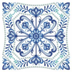 Delft Blue Quilt Block 2 10(Sm)
