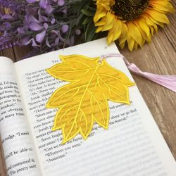 Organza Leaf Bookmark 03